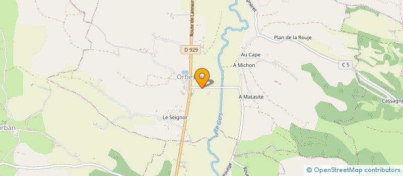 localisation de l'entreprise BROCANTE SEB ET ALICE  ORBESSAN