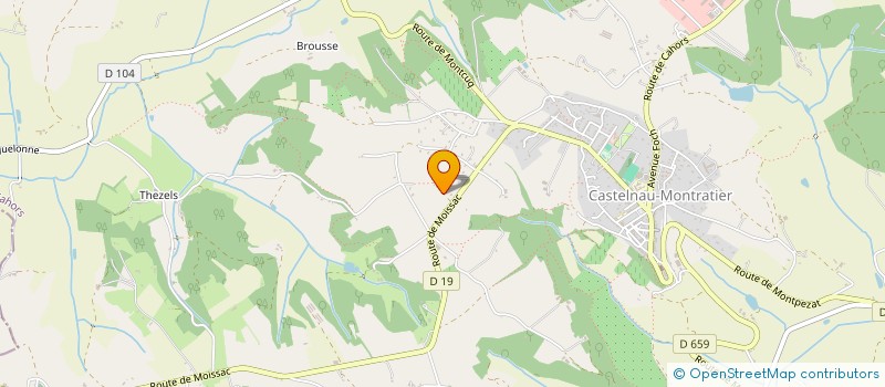 localisation de l'entreprise BROCARD FABIENNE  CASTELNAU MONTRATIER-SAINTE AL