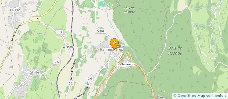 localisation de l'entreprise BROCARD NEGOCES  PANNESSIERES