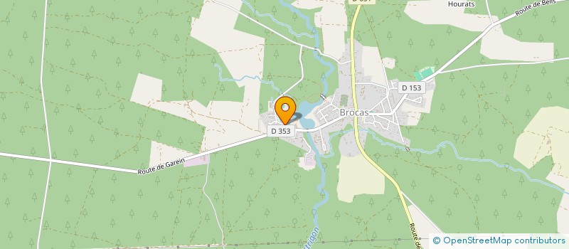 localisation de l'entreprise BROCAS PETANQUE  BROCAS