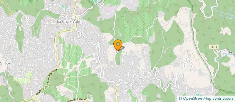 localisation de l'entreprise BROCAZUR  LA CROIX-VALMER