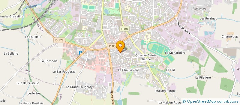 localisation de l'entreprise BROCELEM  VITRE