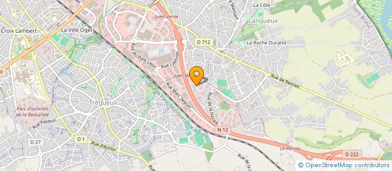 localisation de l'entreprise BROCELIANDE à TREGUEUX