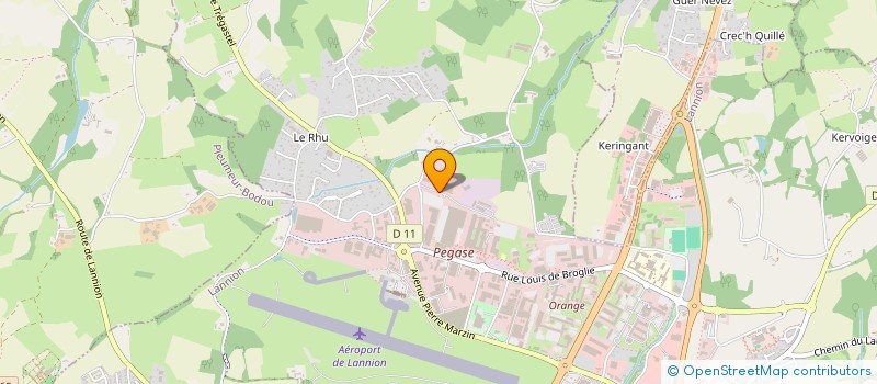 localisation de l'entreprise BROCELIANDE  LANNION