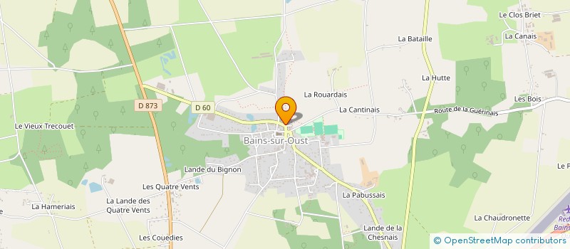 localisation de l'entreprise BROCELIANDE  BAINS-SUR-OUST