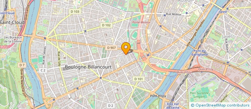 localisation de l'entreprise BROCELIANDE à BOULOGNE-BILLANCOURT