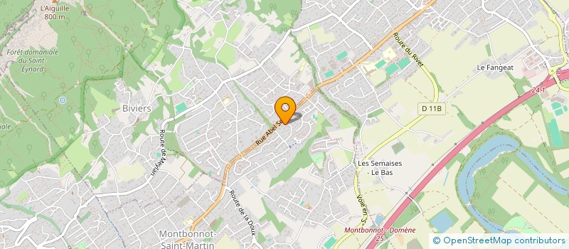 localisation de l'entreprise BROCELIANDE  MONTBONNOT-SAINT-MARTIN