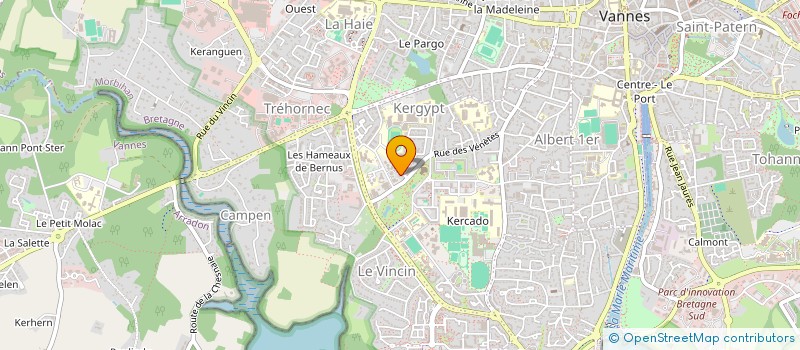 localisation de l'entreprise BROCELIANDE à VANNES