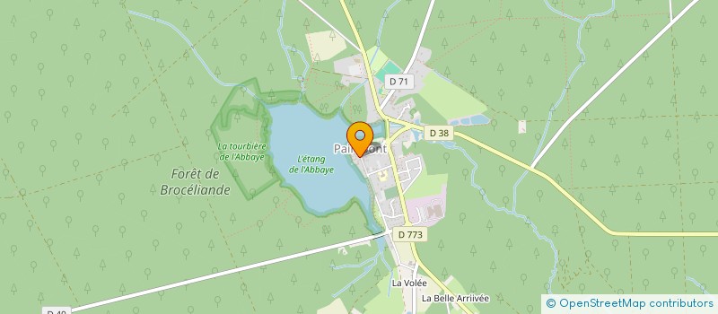 localisation de l'entreprise BROCELIANDE DEVELOPPEMENT TOURISME  PAIMPONT