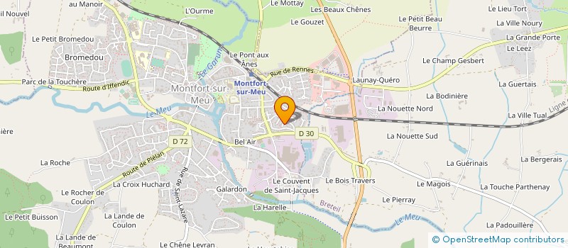 localisation de l'entreprise BROCELIANDE EXPRESS  MONTFORT-SUR-MEU