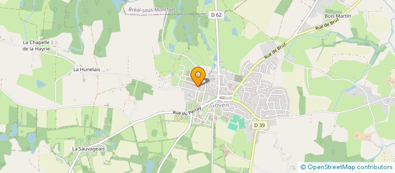 localisation de l'entreprise BROCELIANDE IMMOBILIER  GOVEN