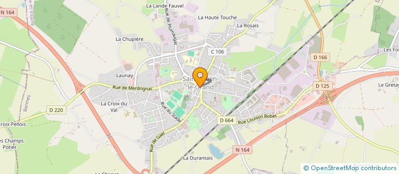 localisation de l'entreprise BROCELIANDE INTERIM  SAINT-MEEN-LE-GRAND