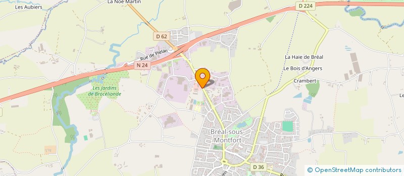 localisation de l'entreprise BROCELIANDE INTERVENTION SOUDURE  BEDEE