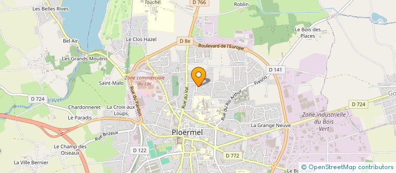 localisation de l'entreprise BROCELIANDE MAINTENANCE INDUSTRIE à PLOERMEL