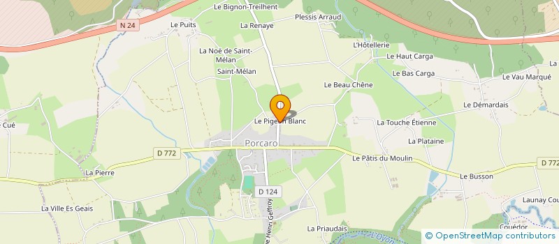 localisation de l'entreprise BROCELIANDE PAVAGE à PORCARO