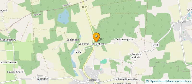 localisation de l'entreprise BROCELIANDE SERIGRAPHIE  VAL D'ANAST