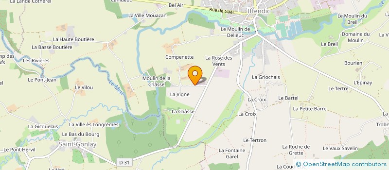 localisation de l'entreprise BROCELIANDE TUYAUTERIE CHAUDRONNERIE SOUDURE  IFFENDIC