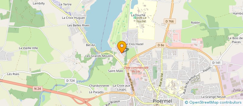 localisation de l'entreprise BROCELIANDE YOGA ET MEDITATION  PLOERMEL