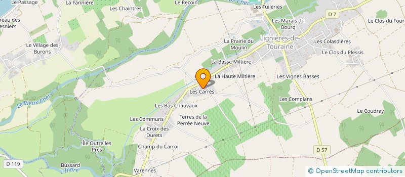 localisation de l'entreprise BROCHARD  LIGNIERES-DE-TOURAINE