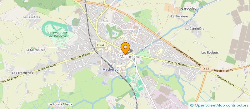 localisation de l'entreprise BROCHARD ET FILS  MACHECOUL-SAINT-MEME