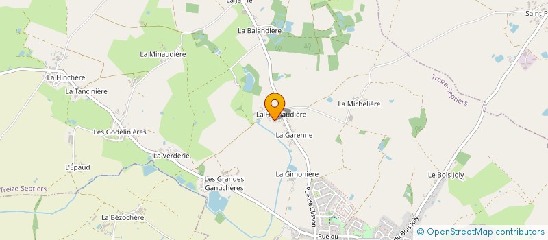 localisation de l'entreprise BROCHARD METIVIER à TREIZE-SEPTIERS
