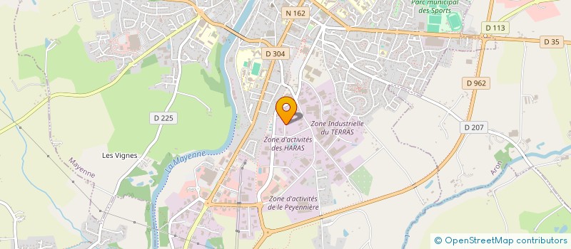 localisation de l'entreprise BROCHARD PAYSAGE  MAYENNE