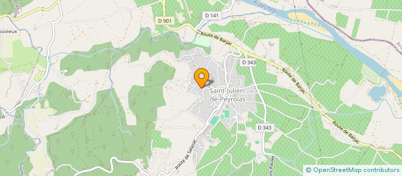 localisation de l'entreprise BROCHE KASMARECK  SAINT-JULIEN-DE-PEYROLAS