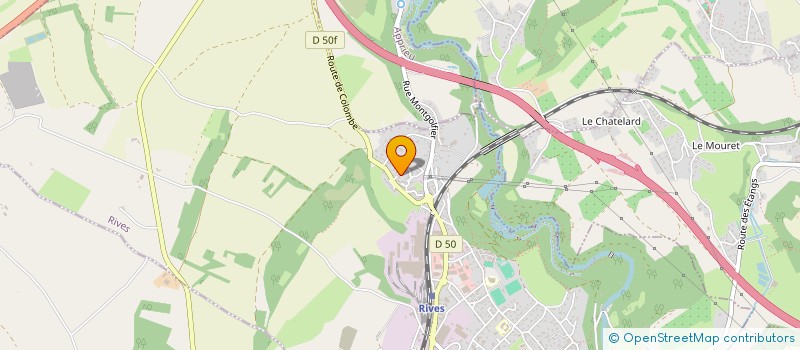 localisation de l'entreprise BROCHIER  RIVES