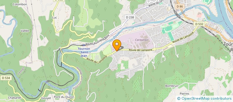 localisation de l'entreprise BROCHIER E.T.I. à TOURNON-SUR-RHONE