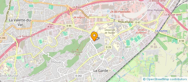 localisation de l'entreprise BROCKER à LE PRADET