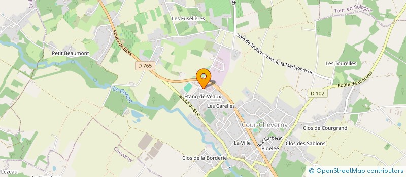 localisation de l'entreprise BROD'DESIGN  COUR-CHEVERNY