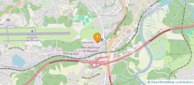localisation de l'entreprise BROD'FIL à ANGLET