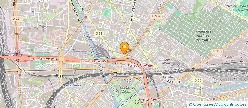 localisation de l'entreprise BROD STAR SARL à AUBERVILLIERS