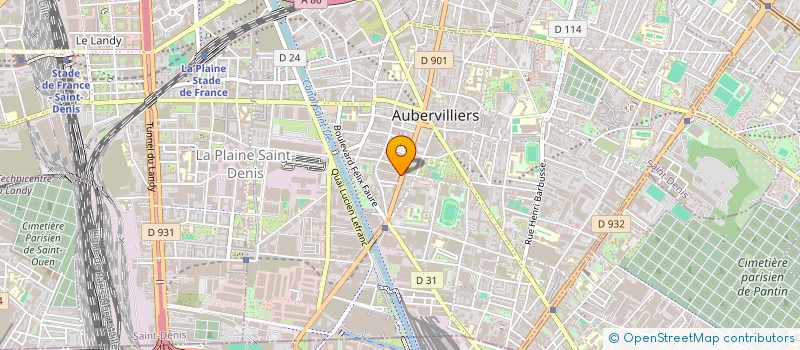 localisation de l'entreprise BRODART DIFFUSION à AUBERVILLIERS