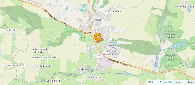 localisation de l'entreprise BRODEAU STEPHANE à CHEFFOIS