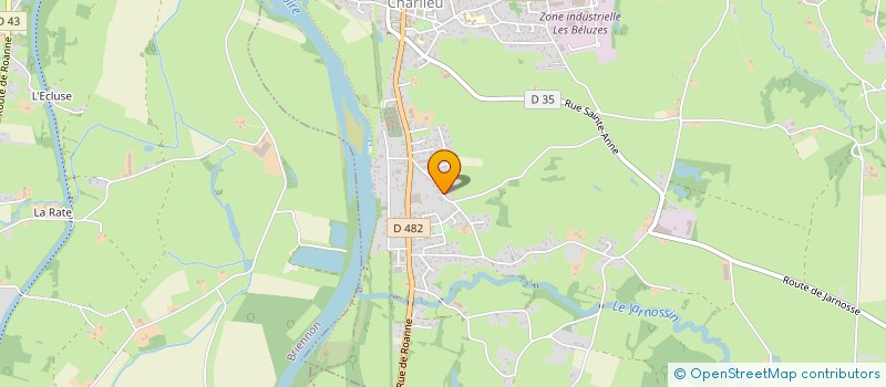 localisation de l'entreprise BRODEMAU PRODUCTION  POUILLY-SOUS-CHARLIEU