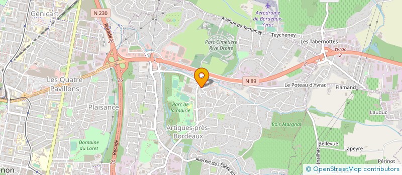 localisation de l'entreprise BRODERIE BORDELAISE  ARTIGUES-PRES-BORDEAUX