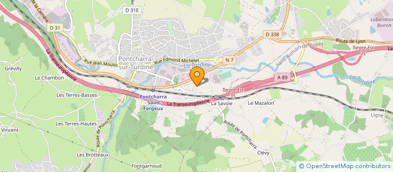 localisation de l'entreprise BRODERIE CHAPON à VINDRY-SUR-TURDINE