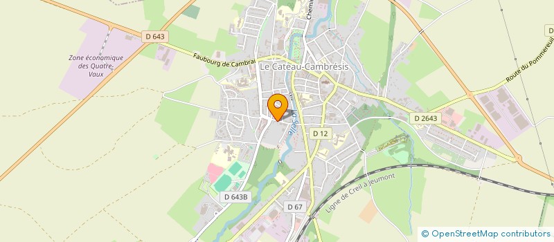 localisation de l'entreprise BRODERIE DE L OISANS à LE CATEAU-CAMBRESIS