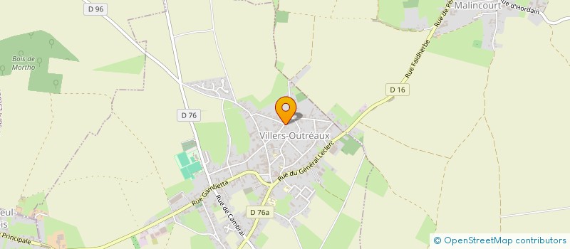 localisation de l'entreprise BRODERIE RENE ROBERT à VILLERS-OUTREAUX