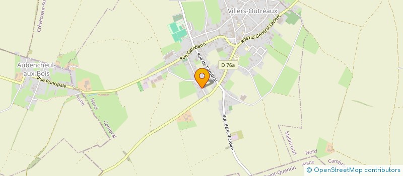 localisation de l'entreprise BRODERIES D'HOOGHE à VILLERS-OUTREAUX