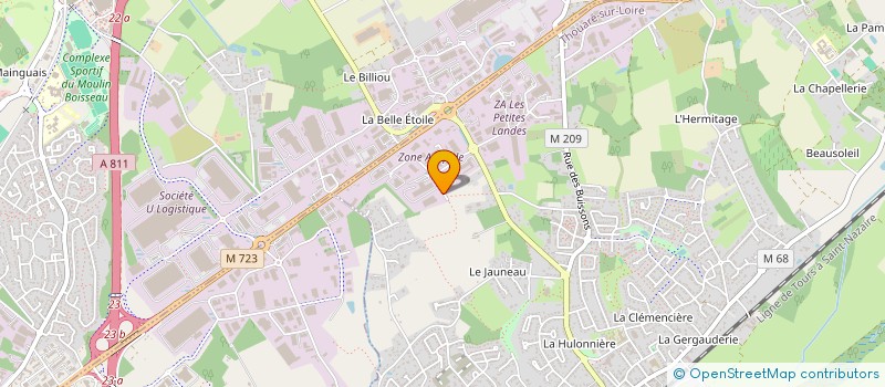 localisation de l'entreprise BRODERY-OCEANE  THOUARE-SUR-LOIRE