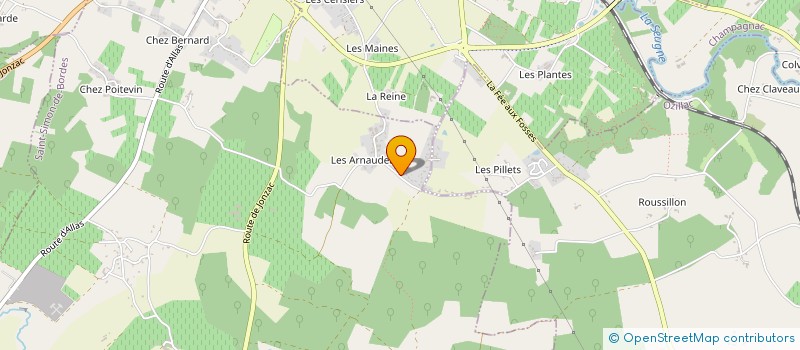 localisation de l'entreprise BRODEUSES AUX DOIGTS DE FEE  SAINT-SIMON-DE-BORDES