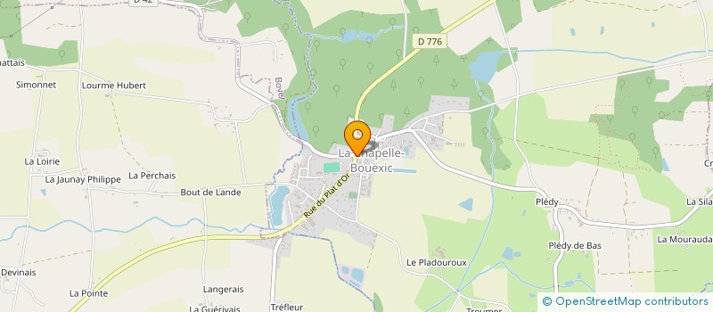 localisation de l'entreprise BRODIN  LA CHAPELLE-BOUEXIC