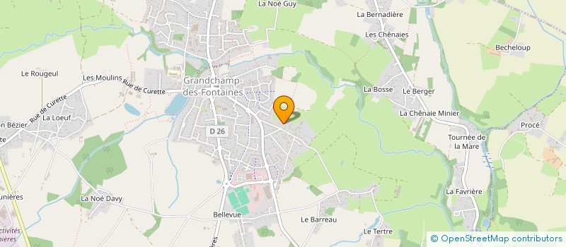 localisation de l'entreprise BRODU MORAND PIRAUD RONDELLE  GRANDCHAMP-DES-FONTAINES