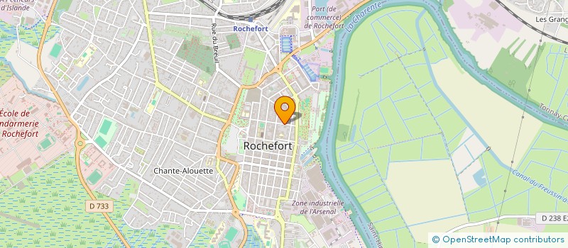 localisation de l'entreprise BRODYSSEE  ROCHEFORT