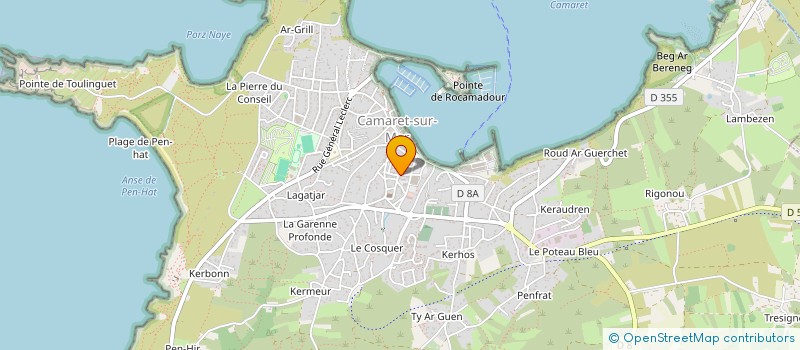 localisation de l'entreprise BROENNEC TP  CAMARET-SUR-MER