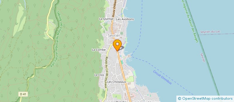 localisation de l'entreprise BROGNY  SEVRIER