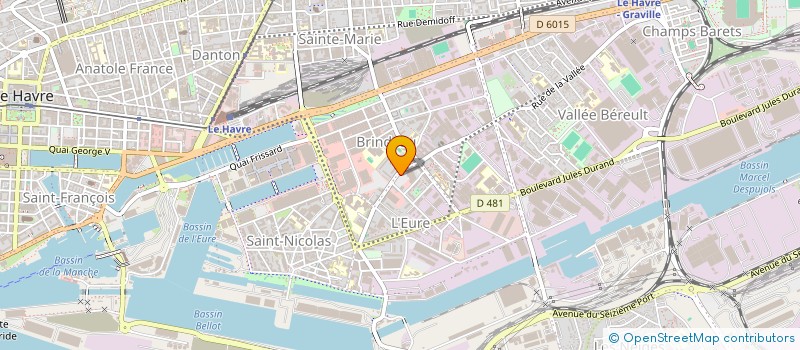 localisation de l'entreprise BROHADI à LE HAVRE