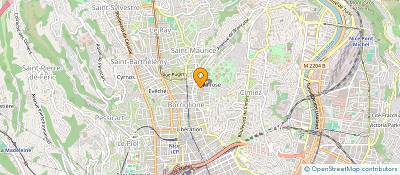 localisation de l'entreprise BROIC à NICE